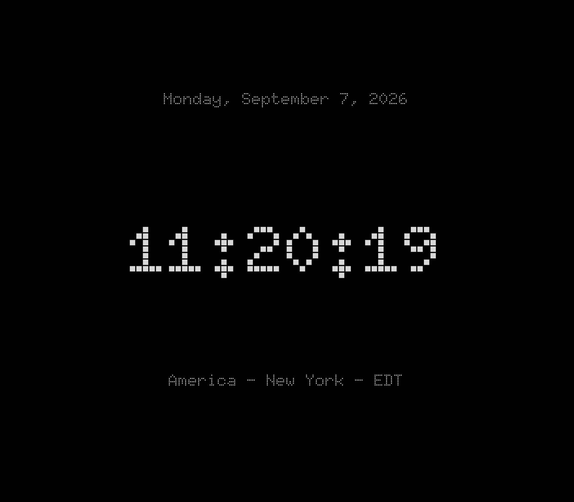 Web clock